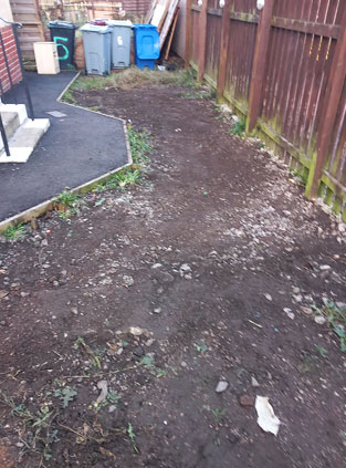 Garden Rubble Cleared